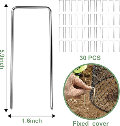 10 Pcs 9.13"×9.13" Chicken Wire Cloche Plant Covers Garden Netting Metal Heavy - Image 4