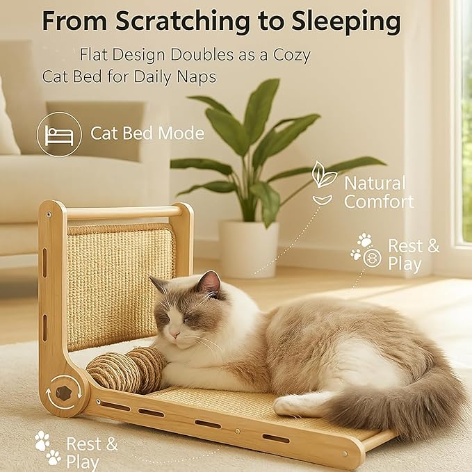 32" Sisal L Shaped Cat Scratch Pad - Image 7