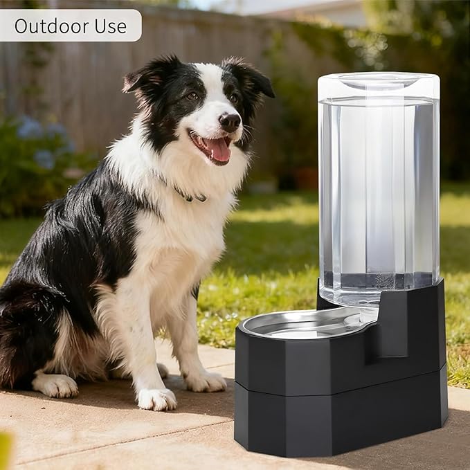 RIZZARI Black 9L Raised Gravity Dog Water Dispenser - Image 7