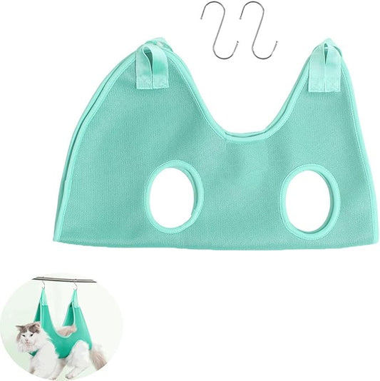 Cat Grooming Hammock Breathable Hanging Harness Restraint Holder Helper by Unknown