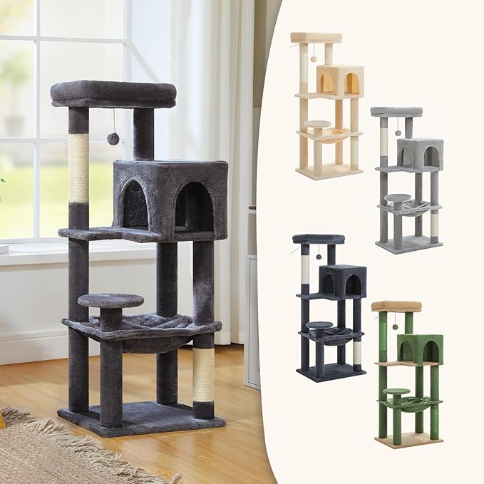 MUTTROS Cat Tree for Indoor Cats, 44.5" Multi-Level Cat Tower - Image 7