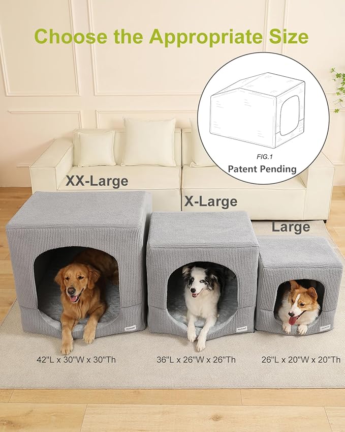 Hovicaed Indoor Dog House for Extra Large Medium Small Sized Dogs - Image 3