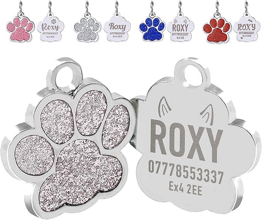 EDSG Cat Dog Tags Personalized for Pets, Dog Name Tags Cat Name ID Tag by EDSG