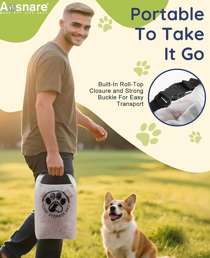 Pet Food Storage Bag for Travel - Image 2
