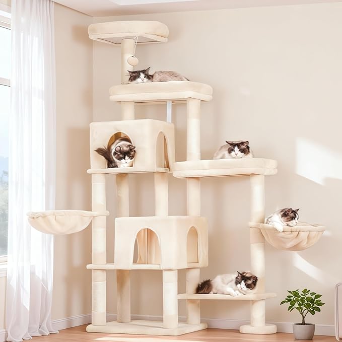 Hey-brother Cat Tree Tower, Scratching Posts by Hey-brother