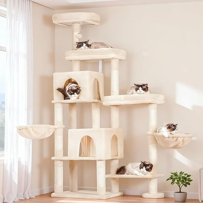 Hey-brother Cat Tree Tower, Scratching Posts by Hey-brother