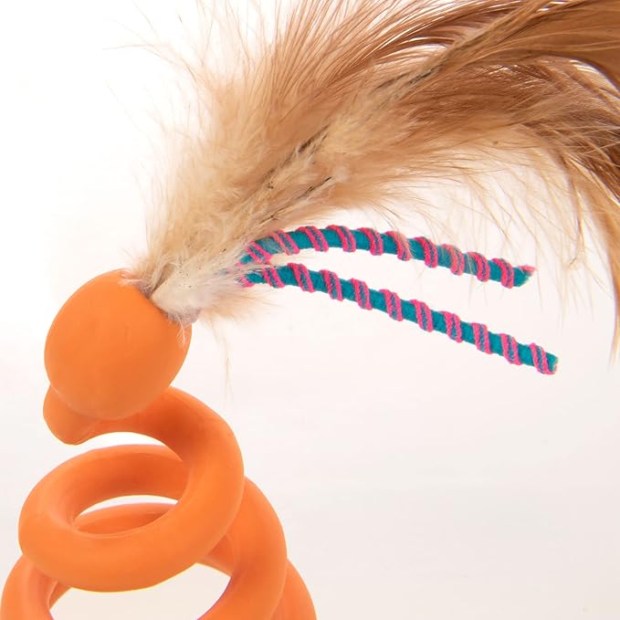 Petlinks Batty Boing Soft Spring & Feather Cat Toy - Image 4