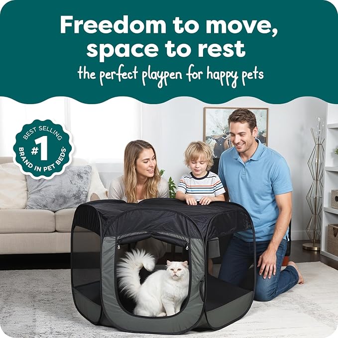 FurHaven Soft-Sided Dog & Cat Playpen, Portable Foldable Indoor & Outdoor Pet - Image 2