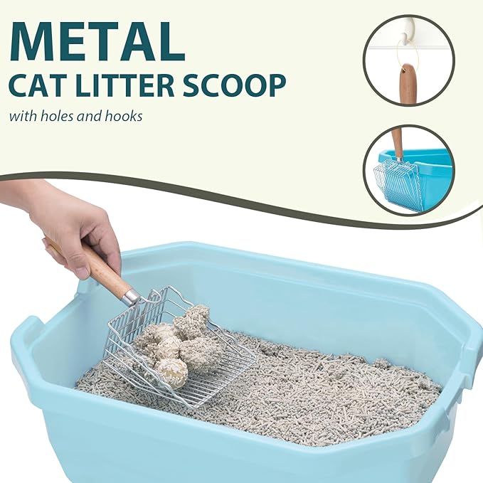 Cat Litter Scoop, Kitty Metal Scooper - Image 2