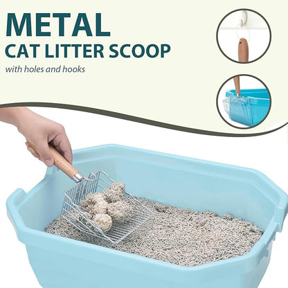 Cat Litter Scoop, Kitty Metal Scooper - Image 2