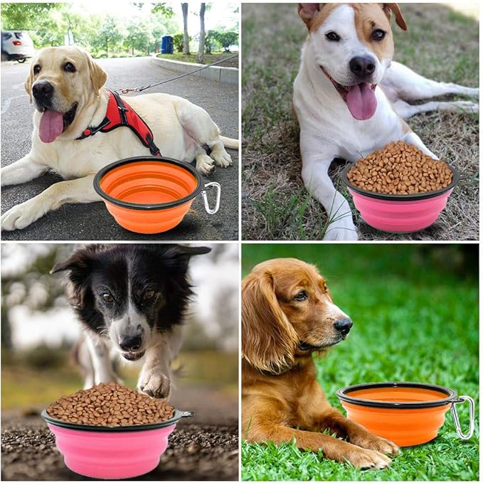 Dog Bowl Pet Collapsible Bowls, 2 Pack Collapsible Dog Water Bowls - Image 8