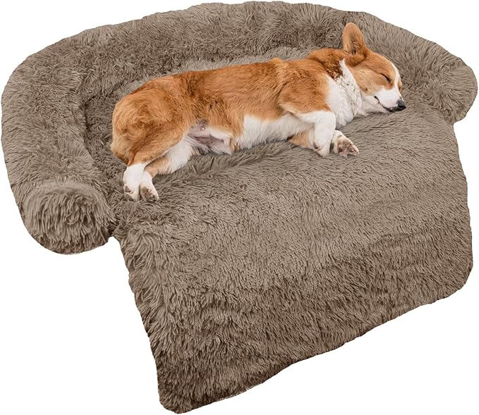 Calming Dog Bed Fluffy Plush Dog Mat by GGIB