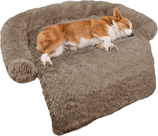 Calming Dog Bed Fluffy Plush Dog Mat by GGIB