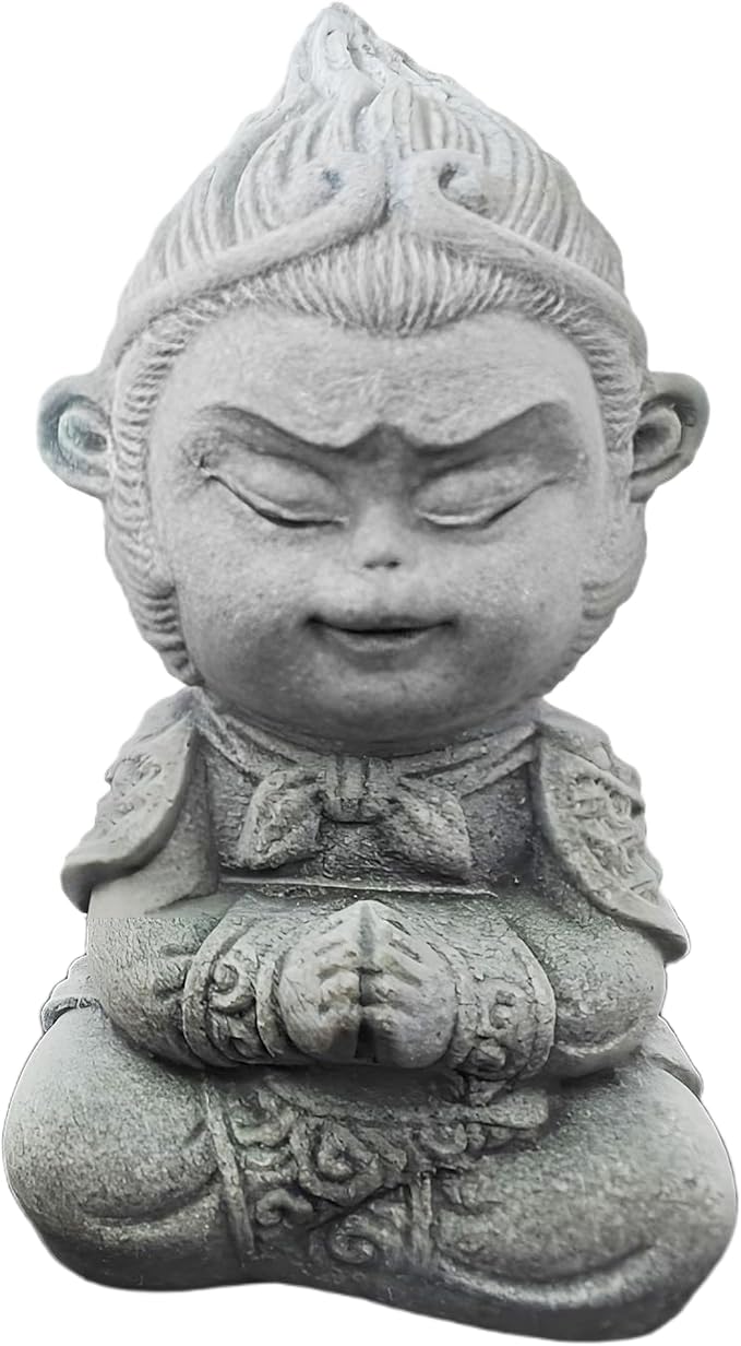 Meditating Buddha Statue Buddha Aquarium Decorations Betta Fish Tank Sandstone by mozhixue