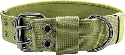 Heavy Duty Dog Collar for Large Dogs, Tactical Dog Collars by Bozenu