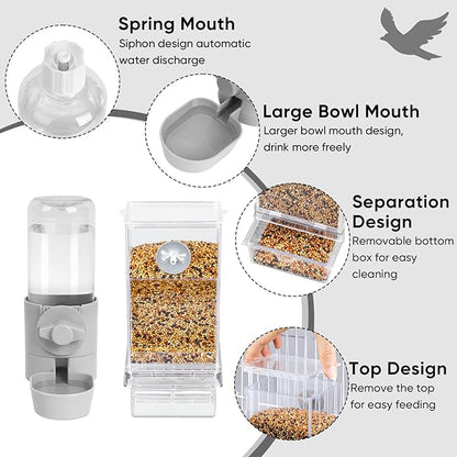 lemtrflo No Mess Bird Feeder Water Dispenser Set, Bird Feeder - Image 5