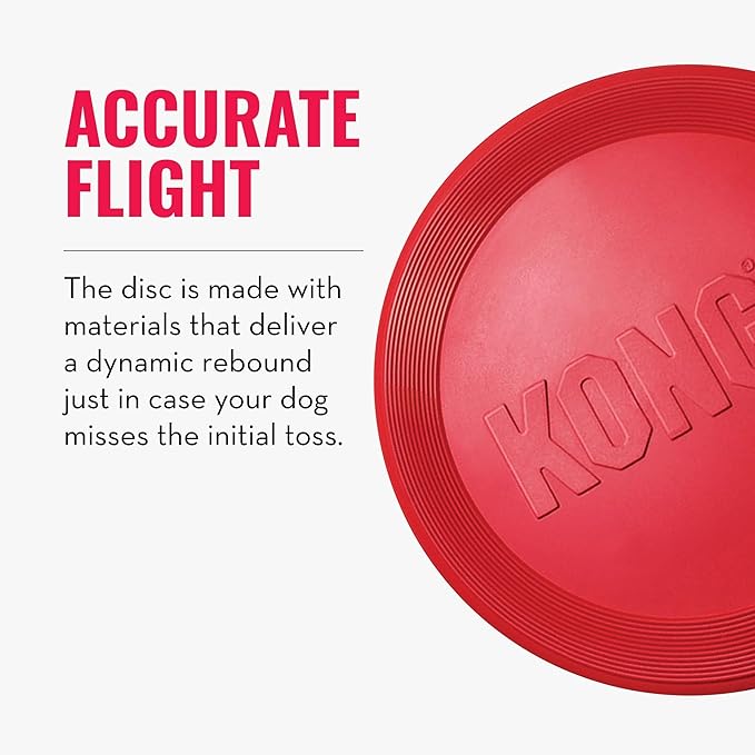KONG Flyer - Durable Dog Toy for Outdoor Playtime - Natural Rubber Flying Disc - Image 7