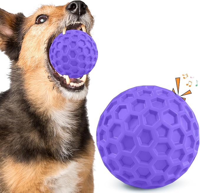 Squeaky Dog Toys for Aggressive Chewers, Indestructible Dog Balls for by Unknown