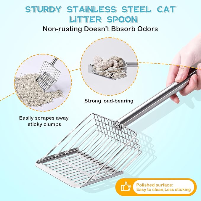 PETOCAT Metal Cat Litter Scoop - Image 4