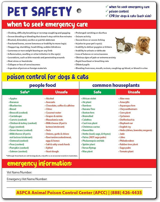 Safety Magnets by ZOCO – Pet Safety Fridge Magnet – Cat & Dog CPR – Safe & by SafetyMagnets
