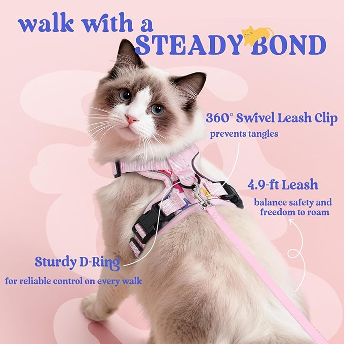 rabbitgoo Cat Harness and Leash Set, Escape Proof Kitten Harness - Image 5