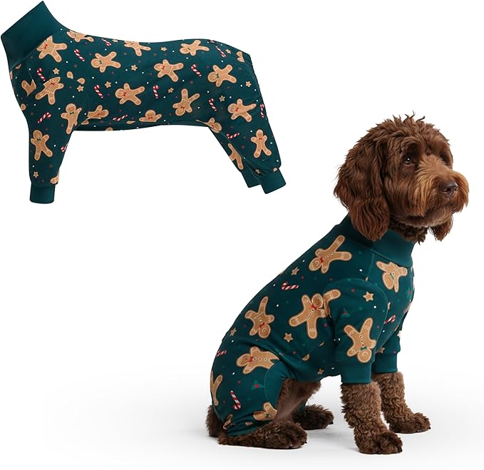 Spark Paws Dog Christmas Pajama, Dog Recovery Suit Male, Ultra-Soft and 4-Way by SparkPaws