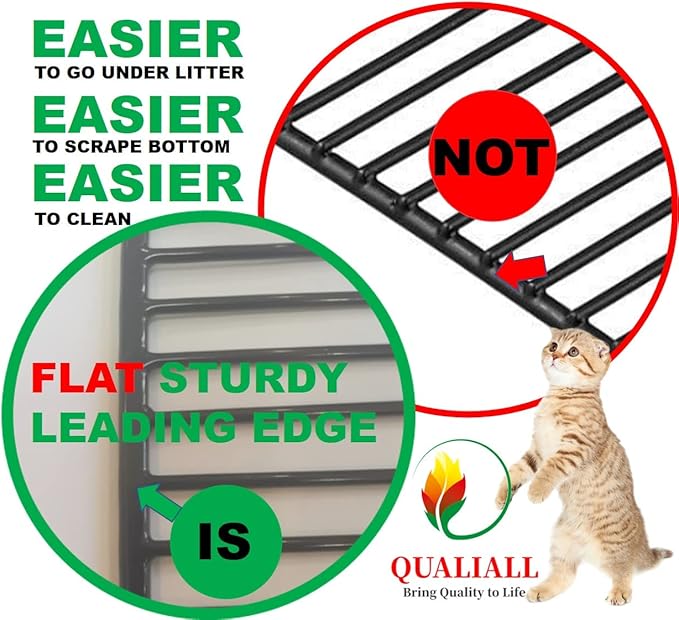 QUALIALL Metal Cat Litter Scoop, Fast Kitty Box Pooper Scooper - Image 4
