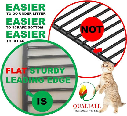 QUALIALL Metal Cat Litter Scoop, Fast Kitty Box Pooper Scooper - Image 4