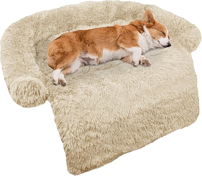 Calming Dog Bed Fluffy Plush Dog Mat by GGIB