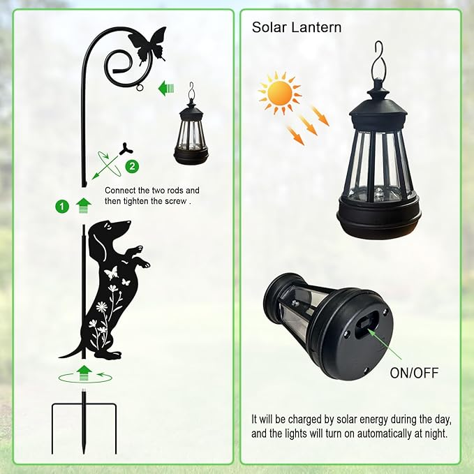 Dog Solar Lights Outdoor Decoration, Dachshund Gifts - Image 6