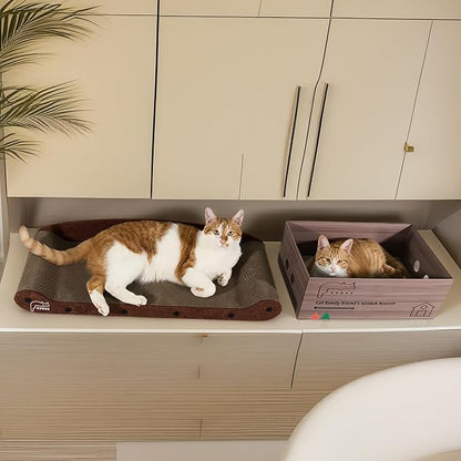 Cat Scratcher Bed 30 Inch Cat Couch Scratcher &17.5 Inch Cat Scratch Box - Image 5