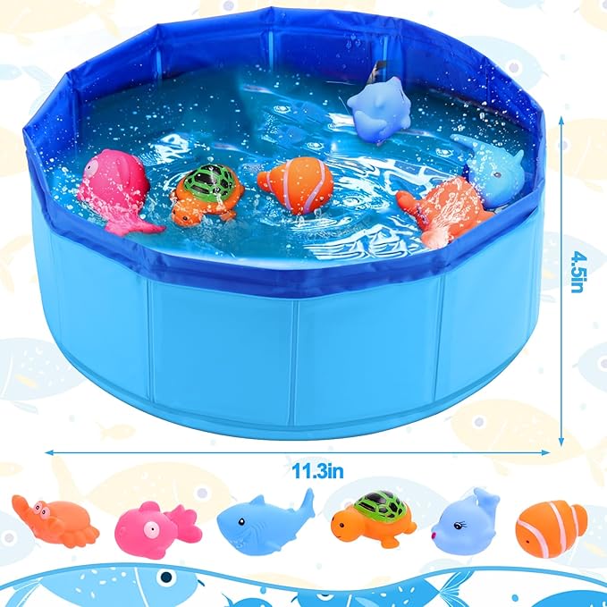 BABORUI Cat Pool Toy with Fish-Water Cat Toys, Portable Cat Pool Toy, Cat Water - Image 6