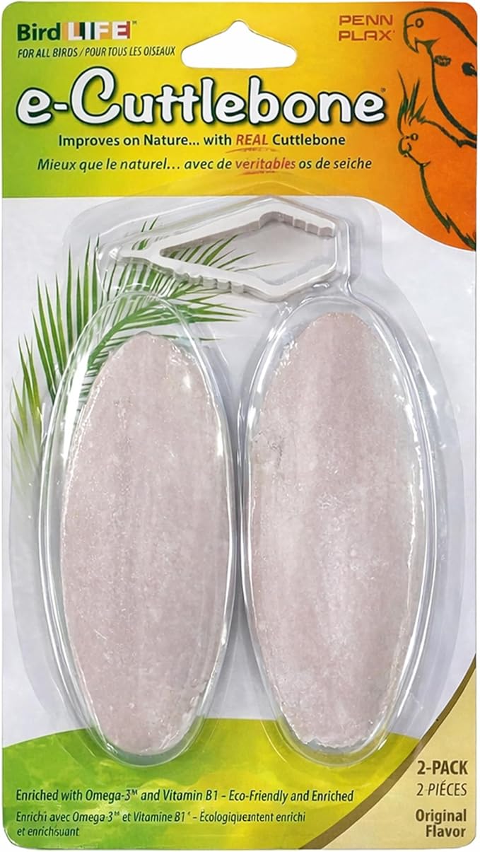 Penn-Plax Bird-Life E-Cuttlebone Original, 1 Pk by Penn-Plax