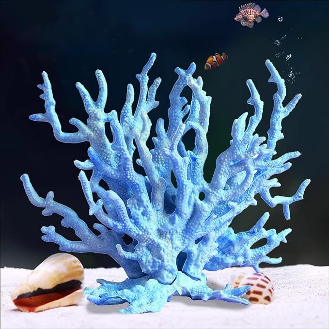 Besimple Artificial Aquarium Coral Ornament Plastic Fish Tank Plants Decoration by Besimple
