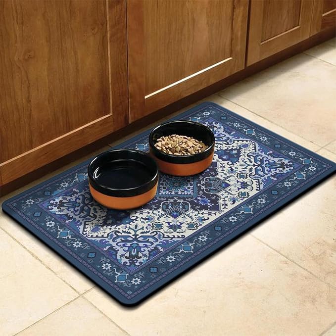 Pet Feeding Mat for Floors Waterproof Dog Mat for Food and Water Absorbent - Image 8