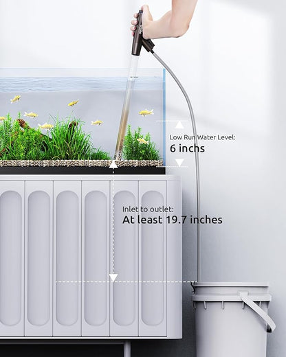 Aquarium Vacuum Gravel Cleaner Adjustable, Aquariums Siphon Fish Tank Cleaner - Image 7