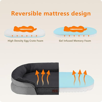Dwanton Orthopedic Dog Bed for Large Dogs - Image 3