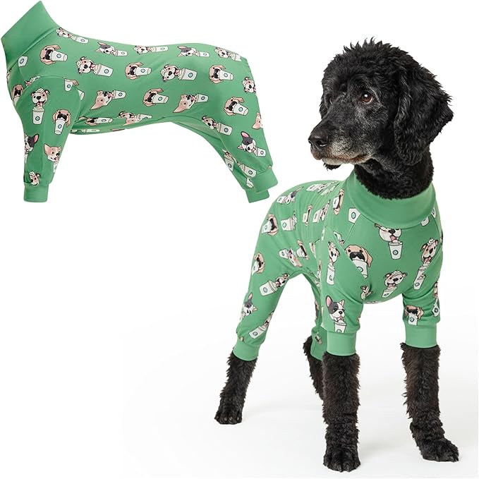 Spark Paws Dog Pajama, Dog Recovery Suit Male, Ultra-Soft and 4-Way Stretch by SparkPaws