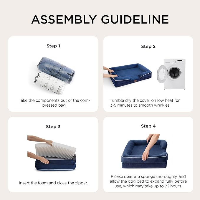 Bedsure Jumbo Orthopedic Dog Bed - Image 6