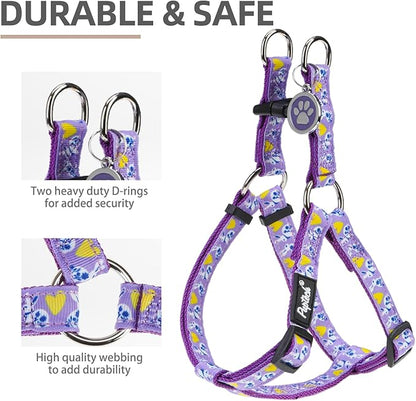 PUPTECK No Pull Easter Dog Harness Soft Adjustable Basic Nylon Step in Puppy - Image 2