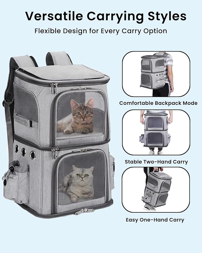 HOVONO Double-Compartment Pet Carrier Backpack - Image 5