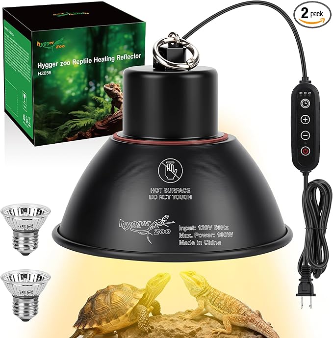 Reptile Heat Lamp Reptile Light Fixture 2Inch Shallow Dome by Unknown