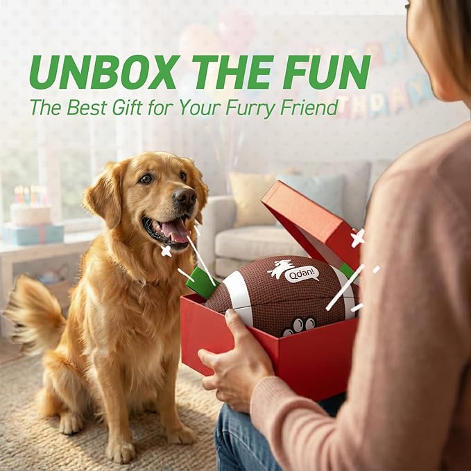 QDAN Dog Toys Football, Interactive Dog Toys - Image 5