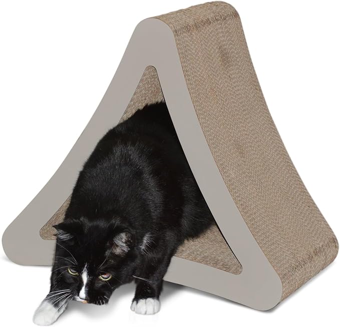 PetFusion 3-Sided Vertical Scratch Play & Perch Cat Scratching Post, 100% - Image 4