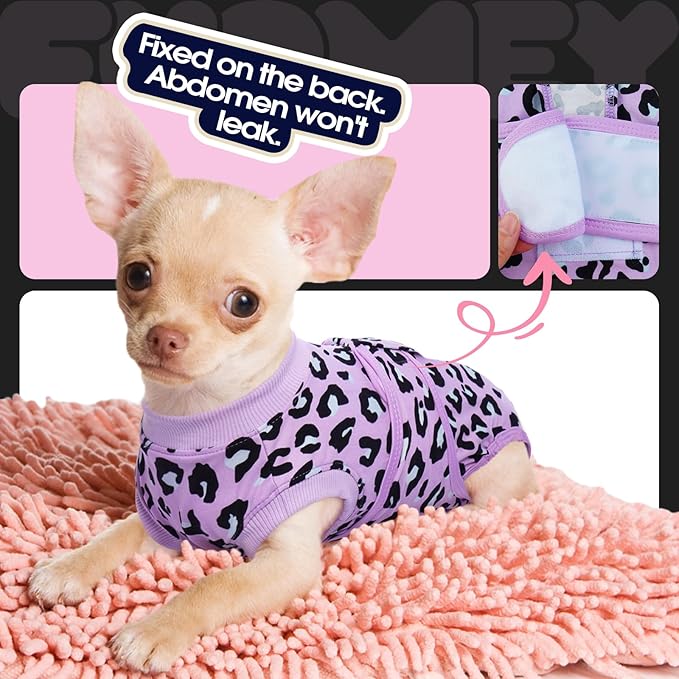 FUAMEY Recovery Suit for Dogs After Surgery, Soft Breathable Dog Bodysuit - Image 8