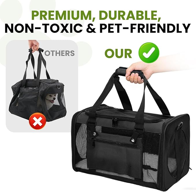 Expandable Cat Carrier Airline Approved Soft-Sided Pet Travel Carrier - Image 5