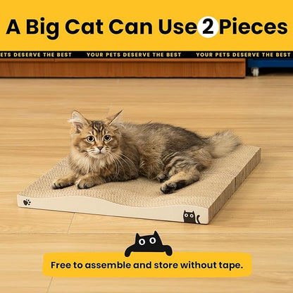 Cat Scratcher, Durable Scratch Pad, Corrugated Cardboard Scratching Board - Image 6