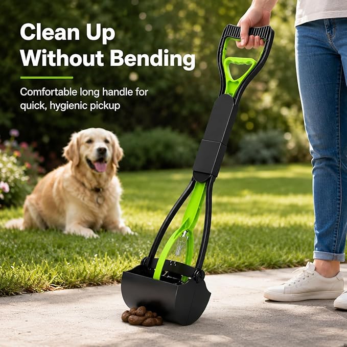 Portable Pooper Scooper for Dogs & Cats – Long Handle, Lightweight, Durable - Image 2