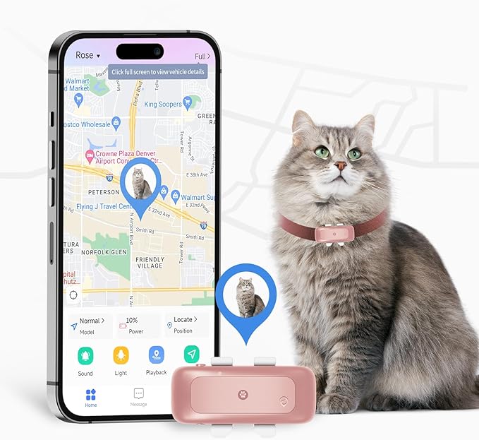 SEEWORLD Cat Tracker GPS Tracker by Here-ConnectwhatWeCare