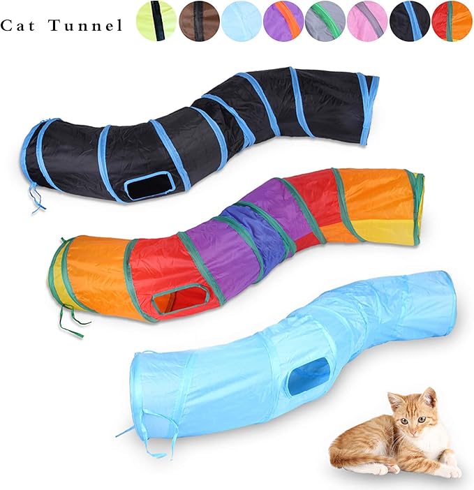 iCAGY Cat Tunnel for Indoor Cats Interactive, Rabbit Tunnel Toys, Pet Toys Play - Image 6